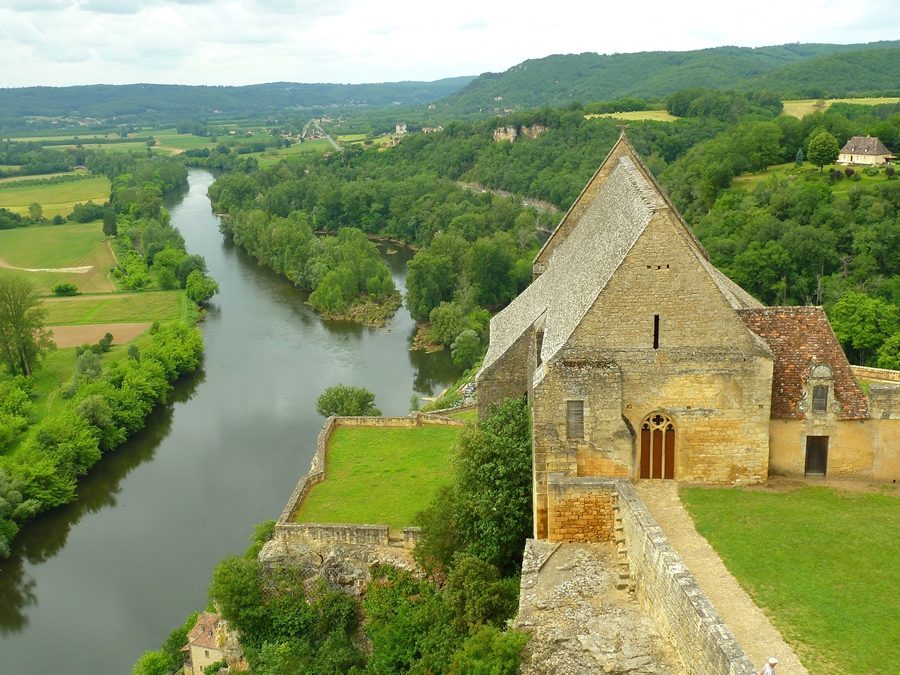 Beynac castle view